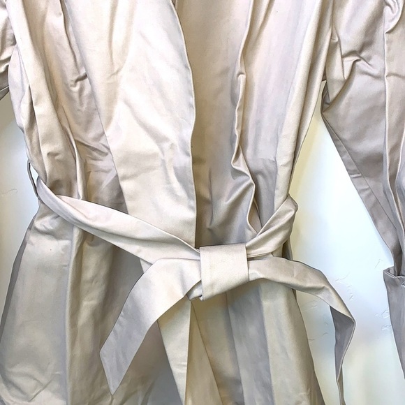 MAJE HOODED TRENCH COAT WITH BELT - camel 40 | US 8 NWT - Picture 8 of 16